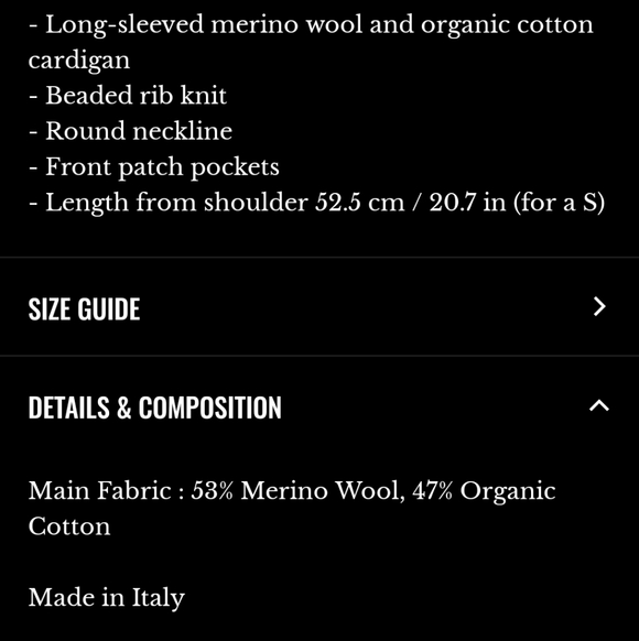 Sezane Green Merino Wool/Organic Cotton Madeline Cardigan - Picture 4 of 4